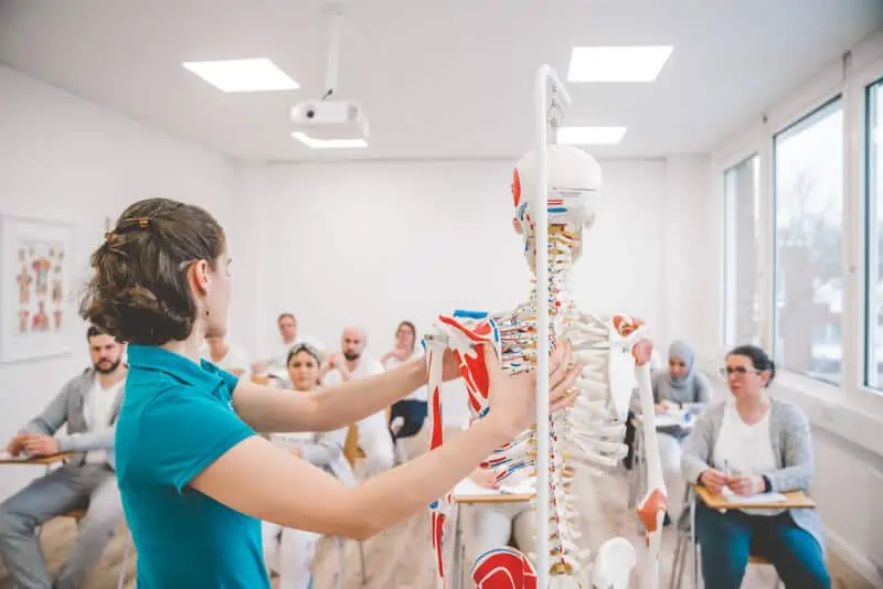 Ausbildung zum Massagetherapeuten - Theorie spielt ebenfalls eine wichtige Rolle während der Ausbildung.